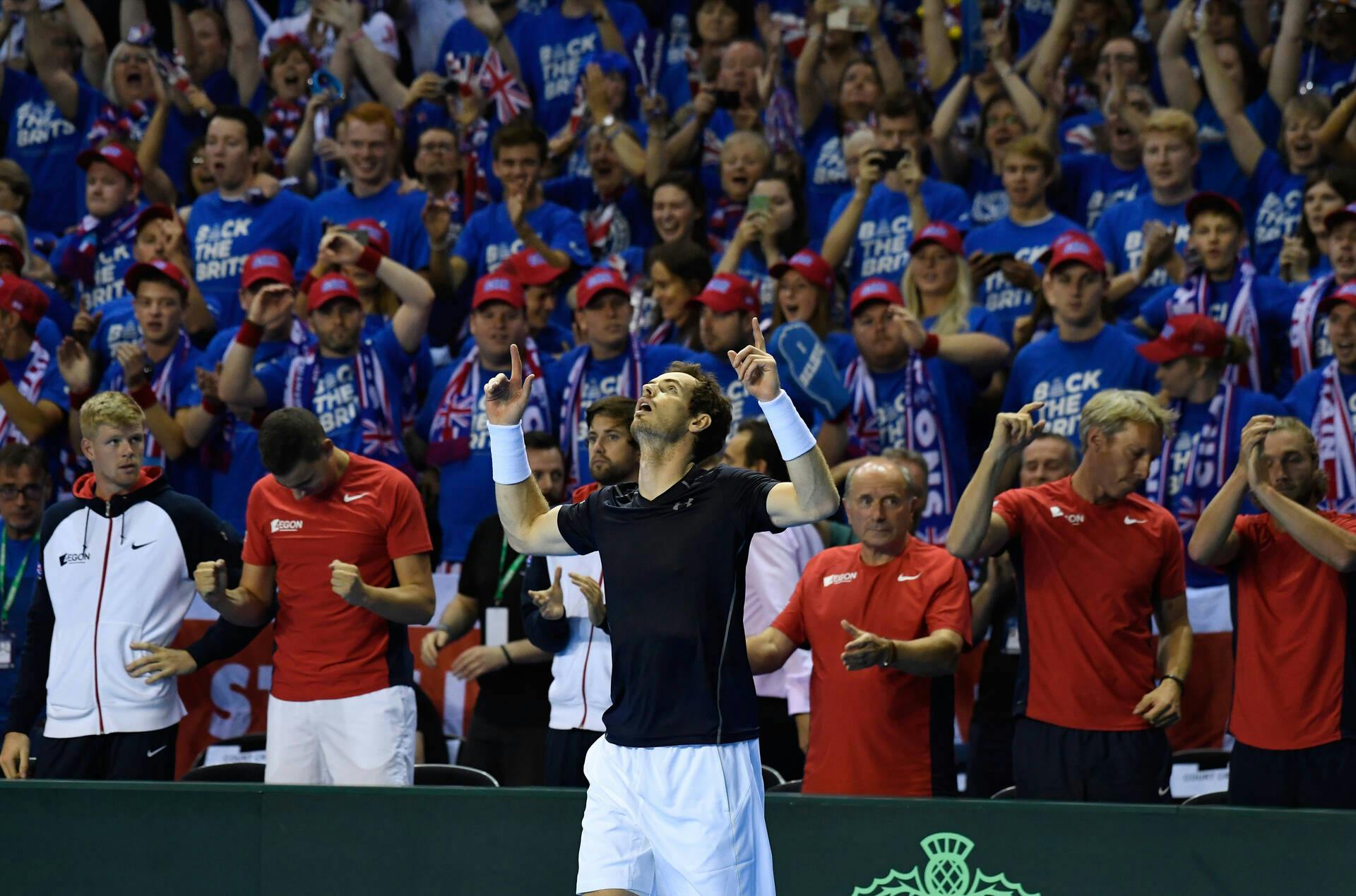 Andy Murray (GBR) following win over Argentina in 2016