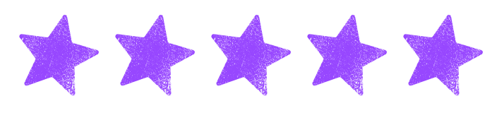 5 purple stars