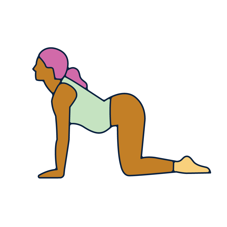 A person in a yoga pose. 