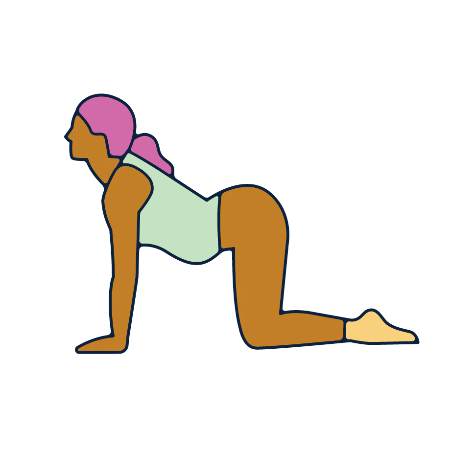 A person in a yoga pose.