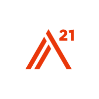 The logo of A21.