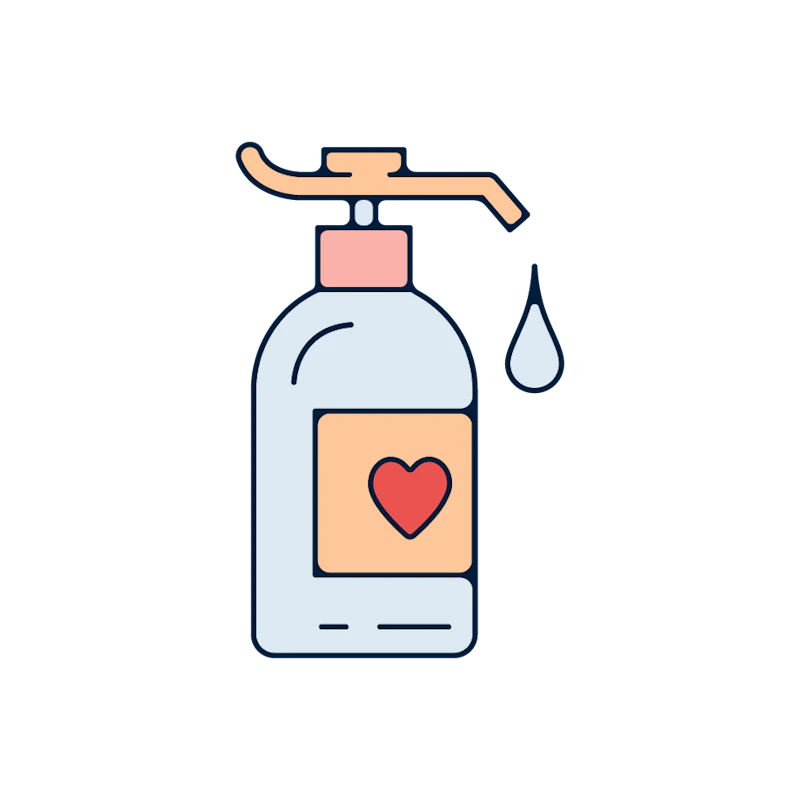 pH-balanced natural lubricant.