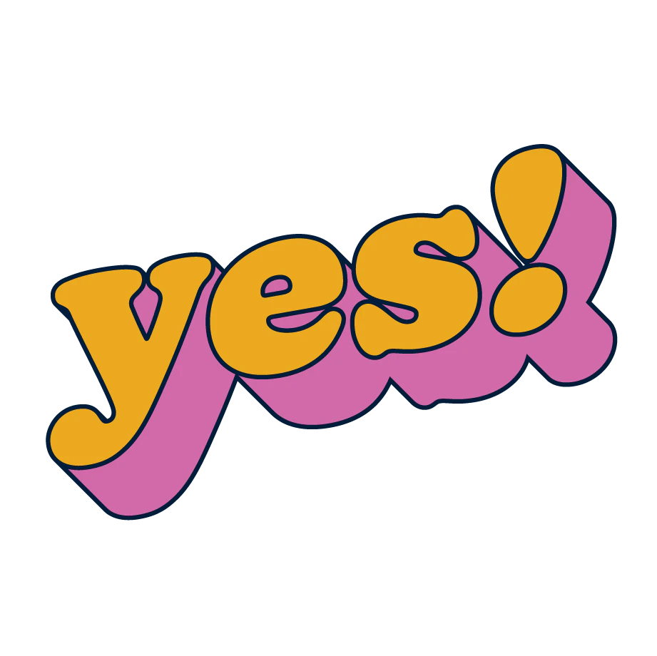 The word "yes".