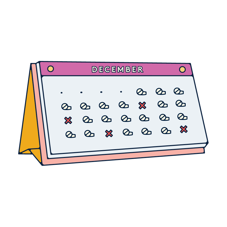 a calendar in december