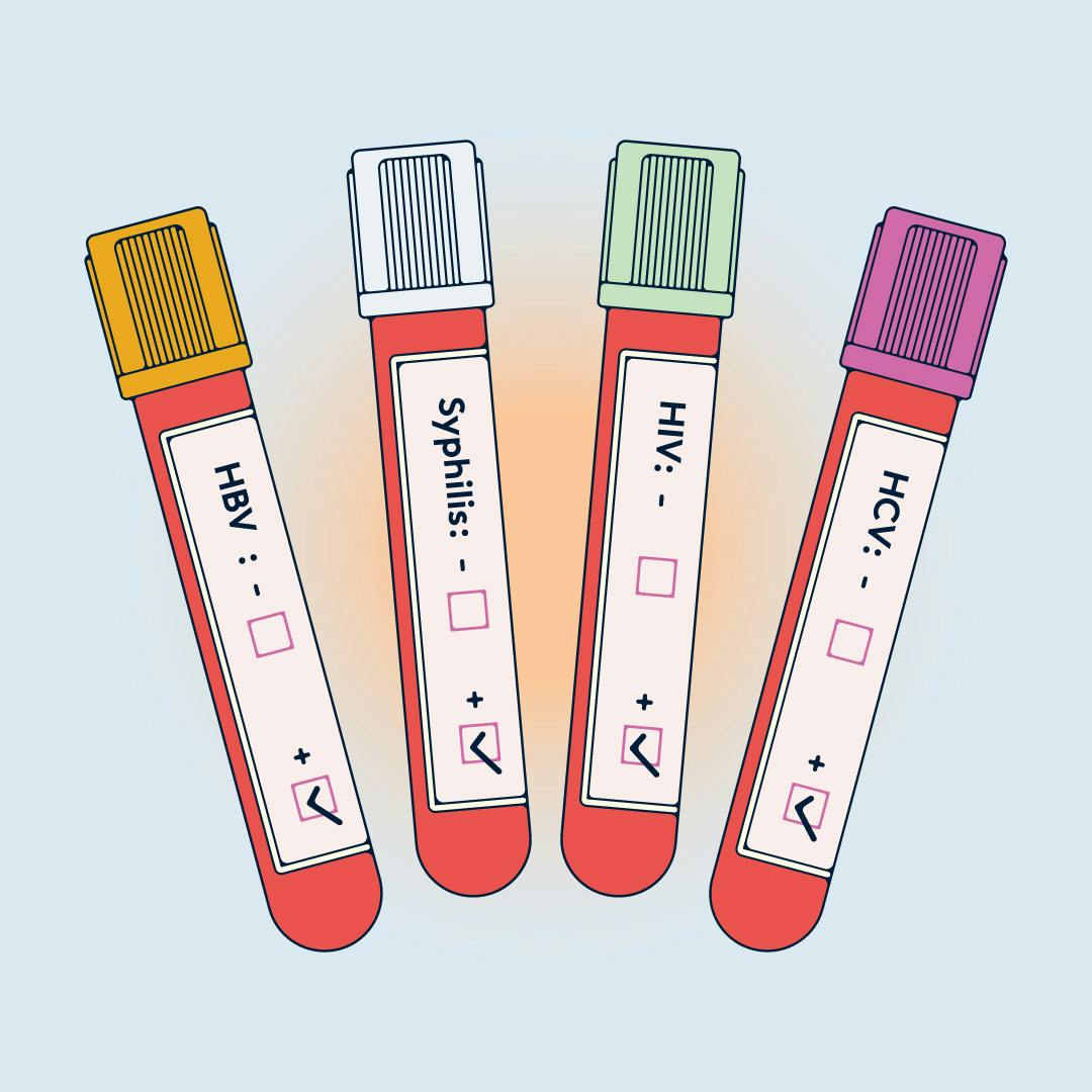 blood vials sti test