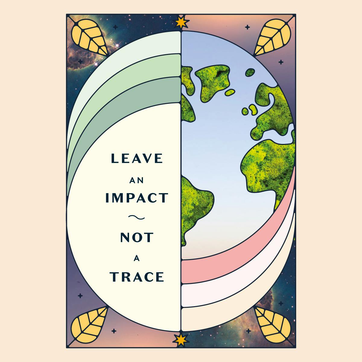 leave an impact not a trace illustration