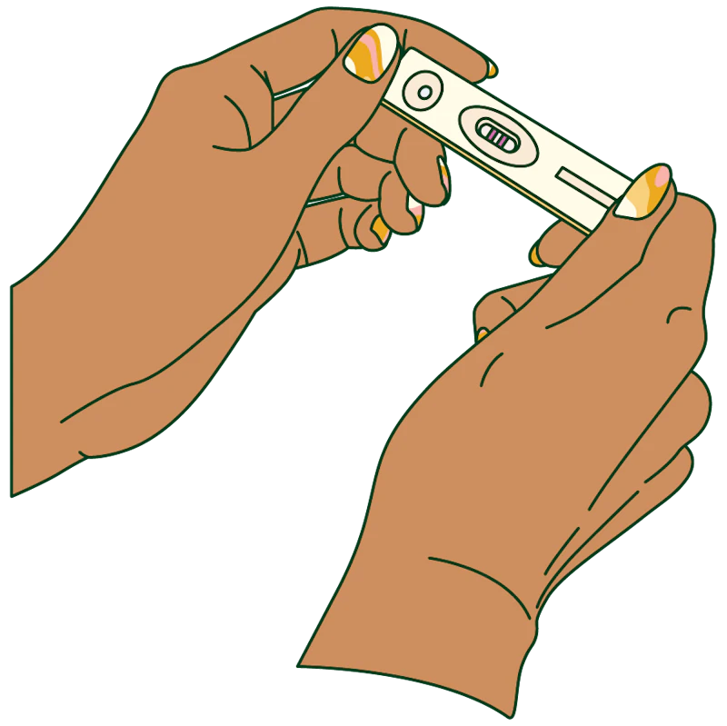 pregnancy test illustration