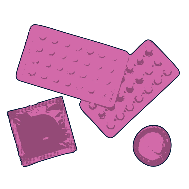 contraceptives illustration