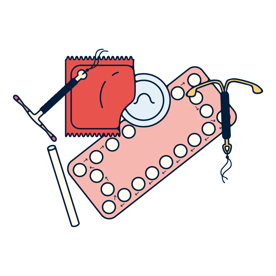 Different contraception options.