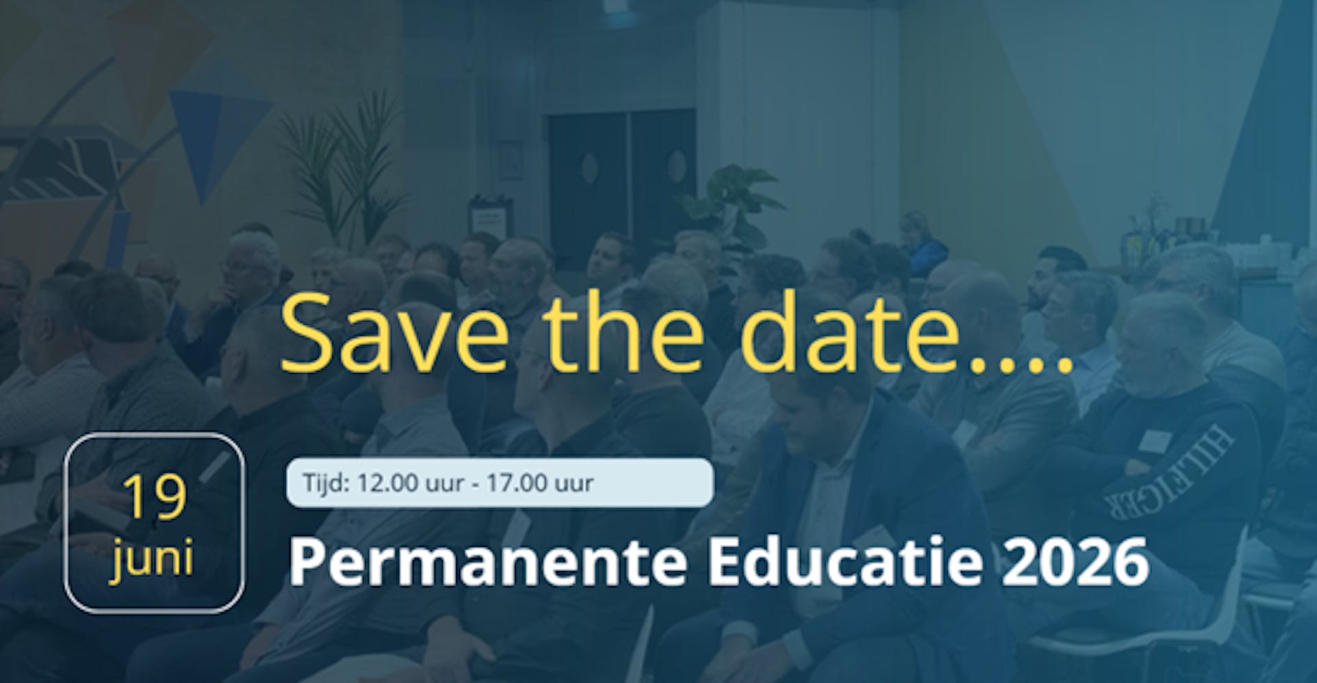 Noteer deze datum alvast in je agenda, want dit wordt een PE-sessie die je absoluut niet wil missen!  Gisteren zijn we als bestuur gestart met de eerste voorbereidingen en we kunnen je alvast verklappen dat we een voorproefje hebben gekregen… en dat smaakt naar meer. We ontmoeten elkaar op een ongelooflijk inspirerende locatie. Dus: blok deze datum meteen in je agenda en zorg dat je erbij bent. De officiële uitnodiging met het volledige programma volgt later.  We kijken ernaar uit om jullie daar te zien! 