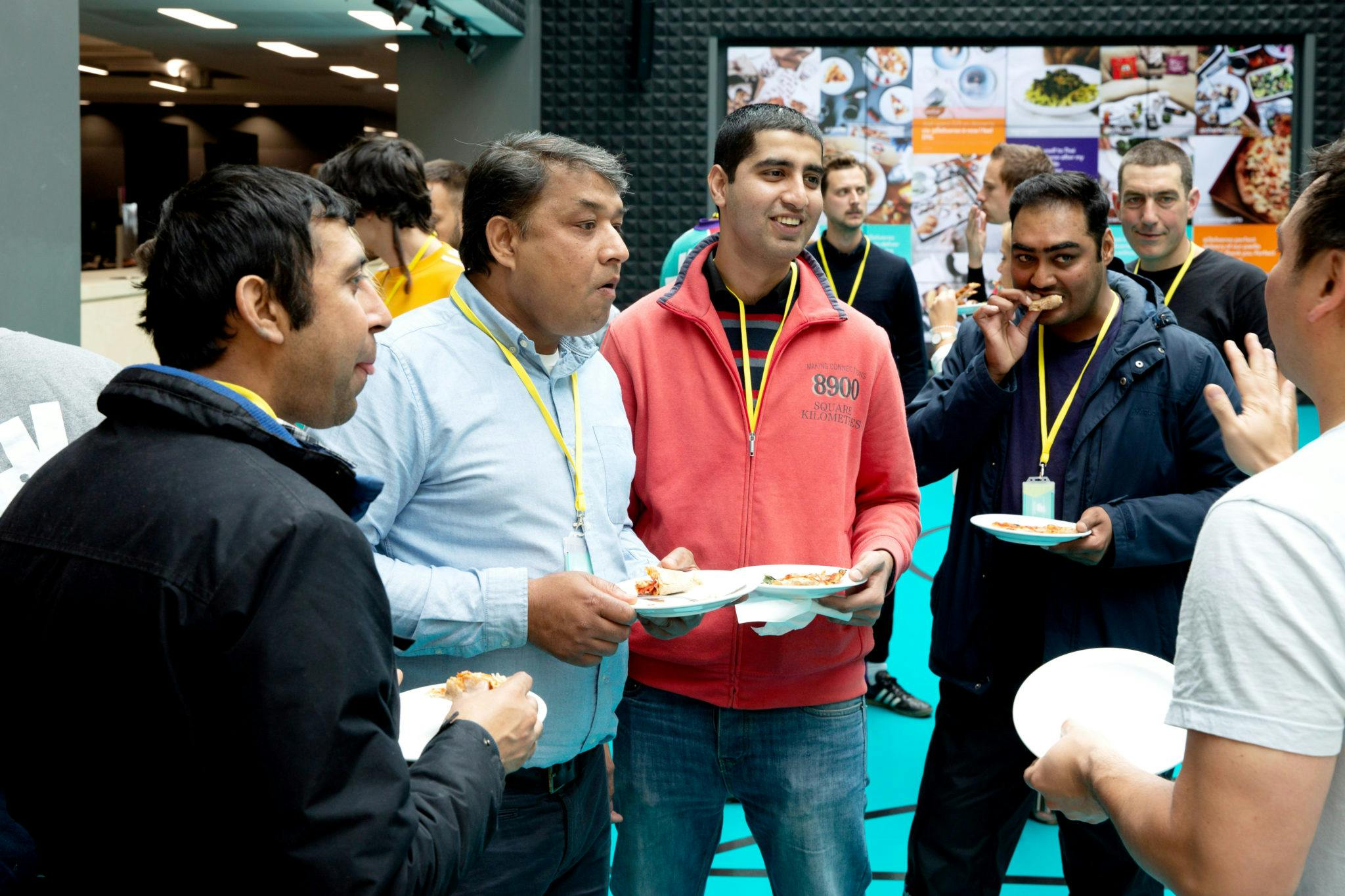 The Award ceremony ended with lunch from nearby restaurants