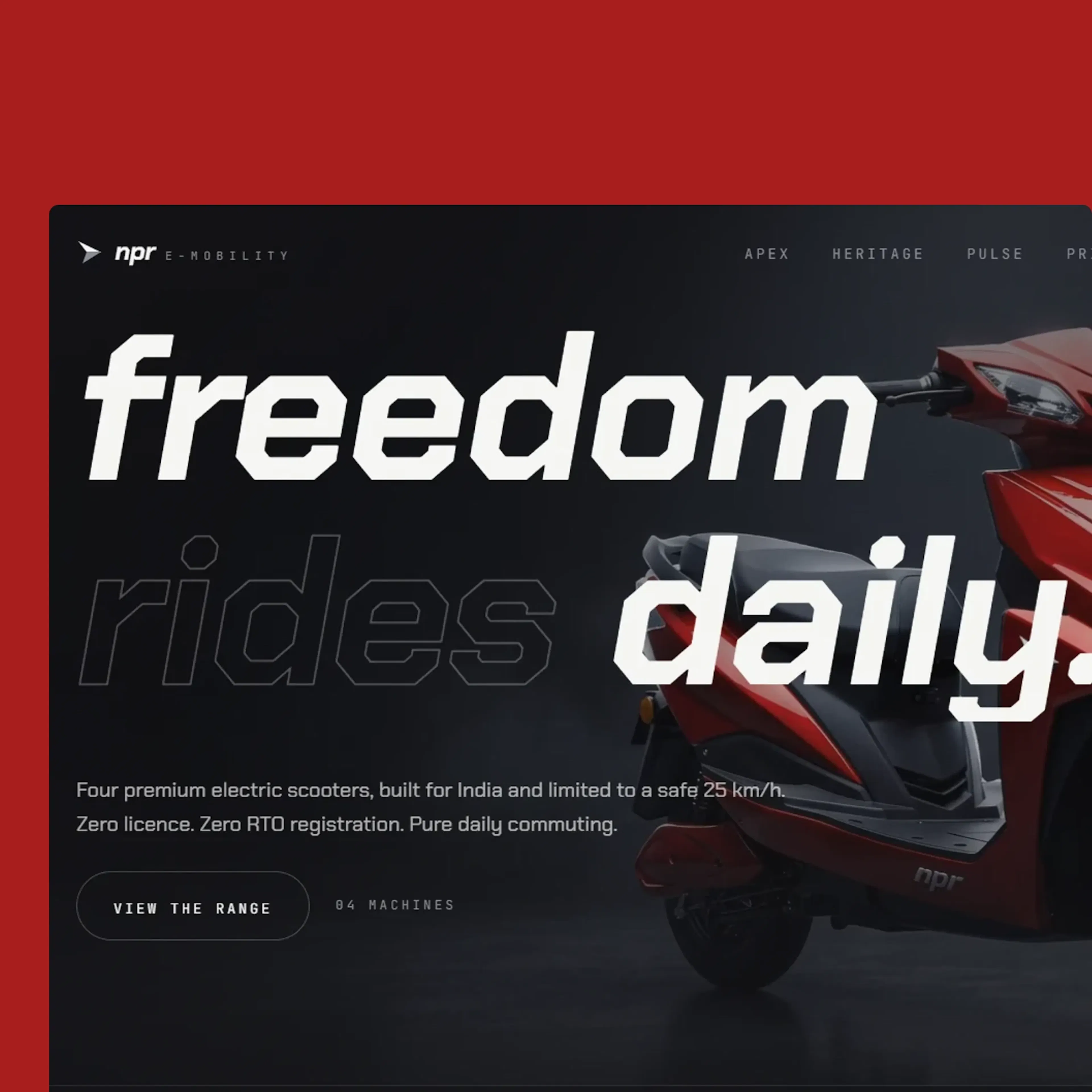 NPR E-Mobility website showcase