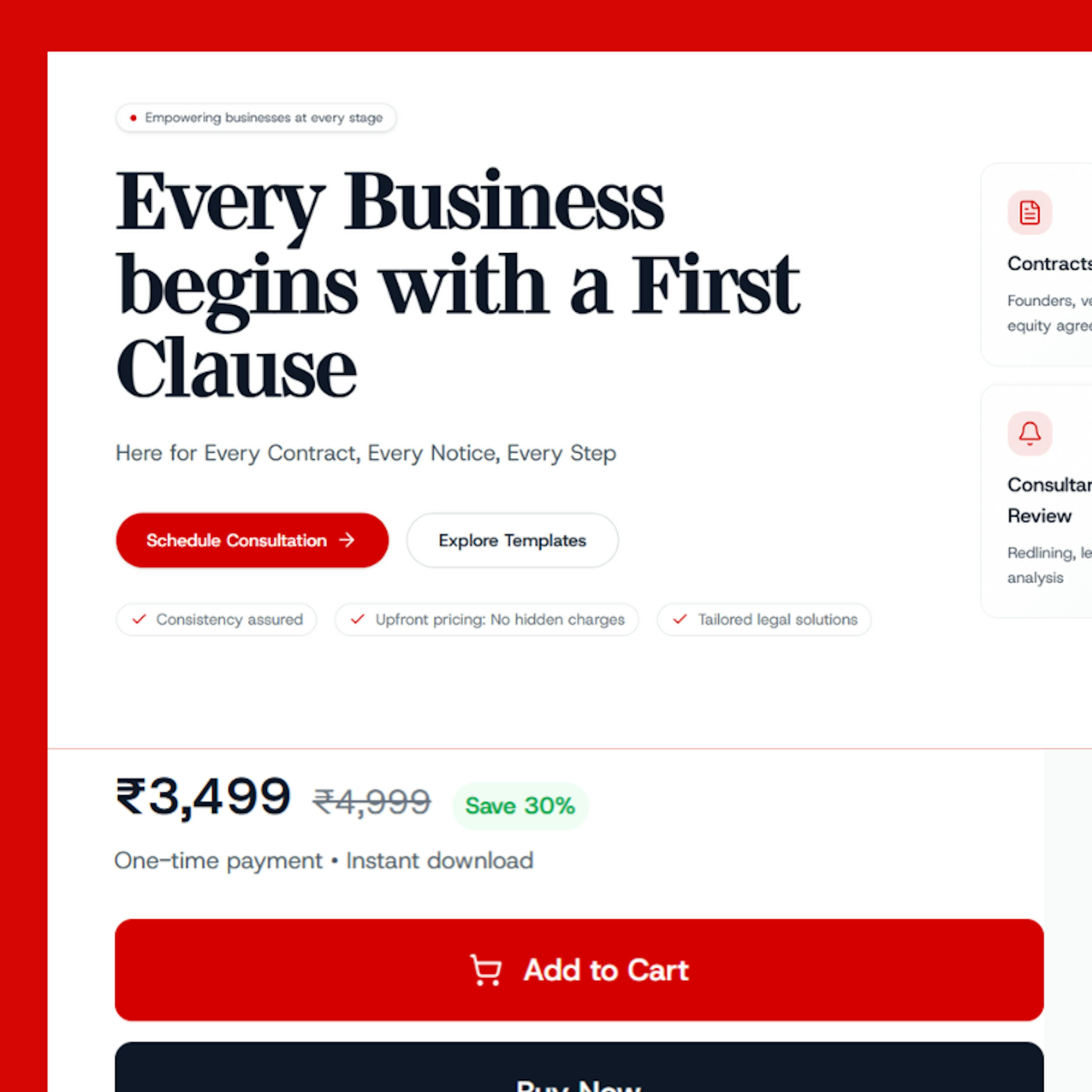 First Clause showcase