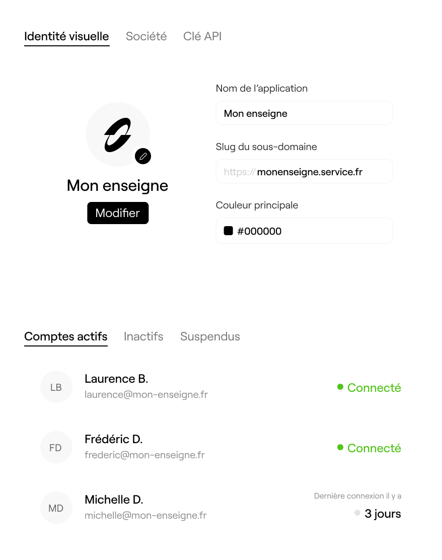 Gardez la main sur les environnements et comptes utilisateurs