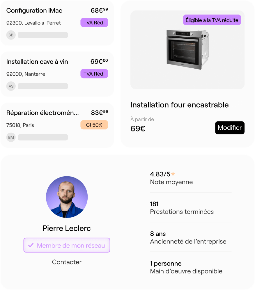 Avec Dealt Home Services, gérez de manière omnicanale l'intégralité de votre offre de services à domicile