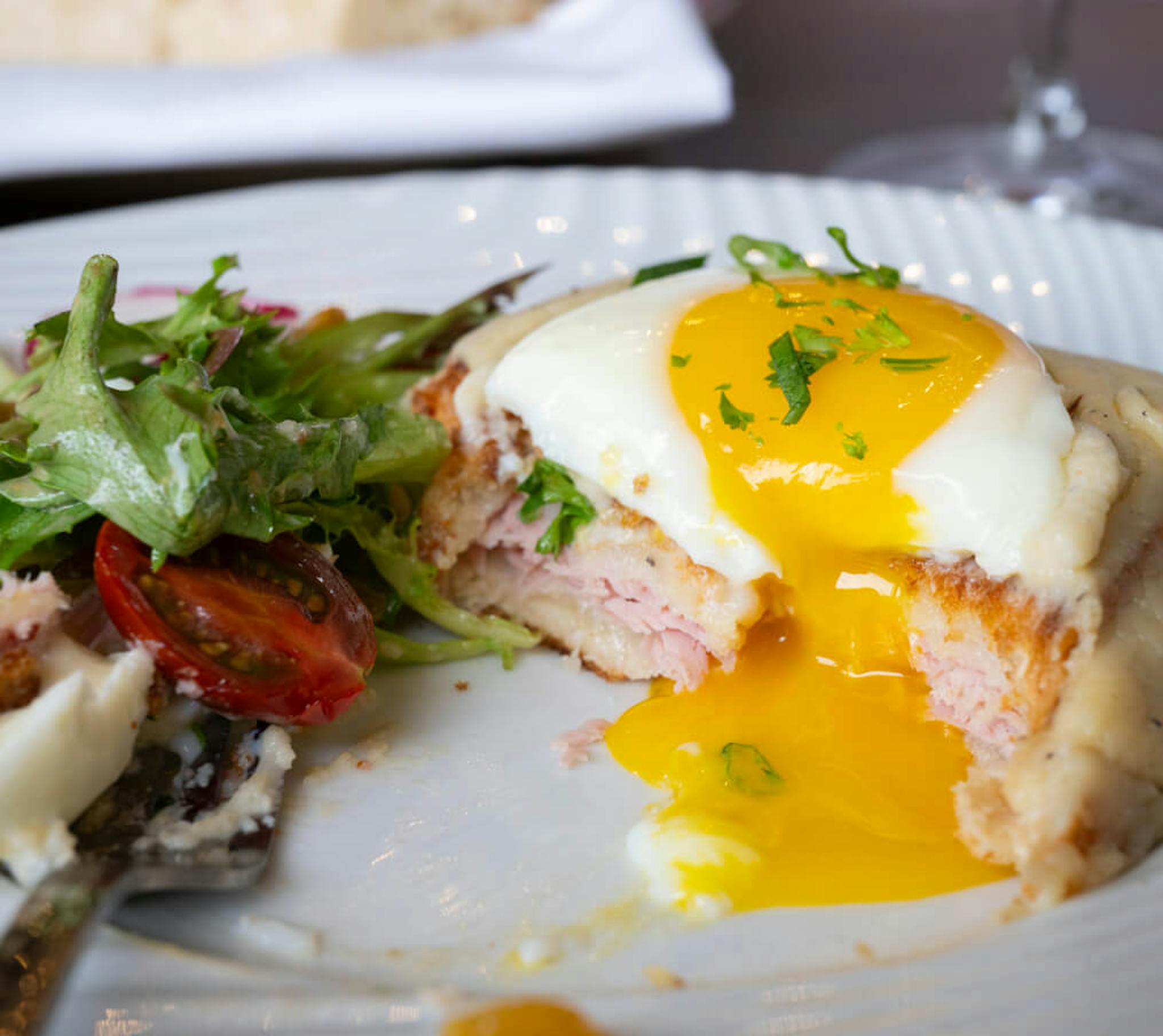 Croque Madame at French Crust Bistro