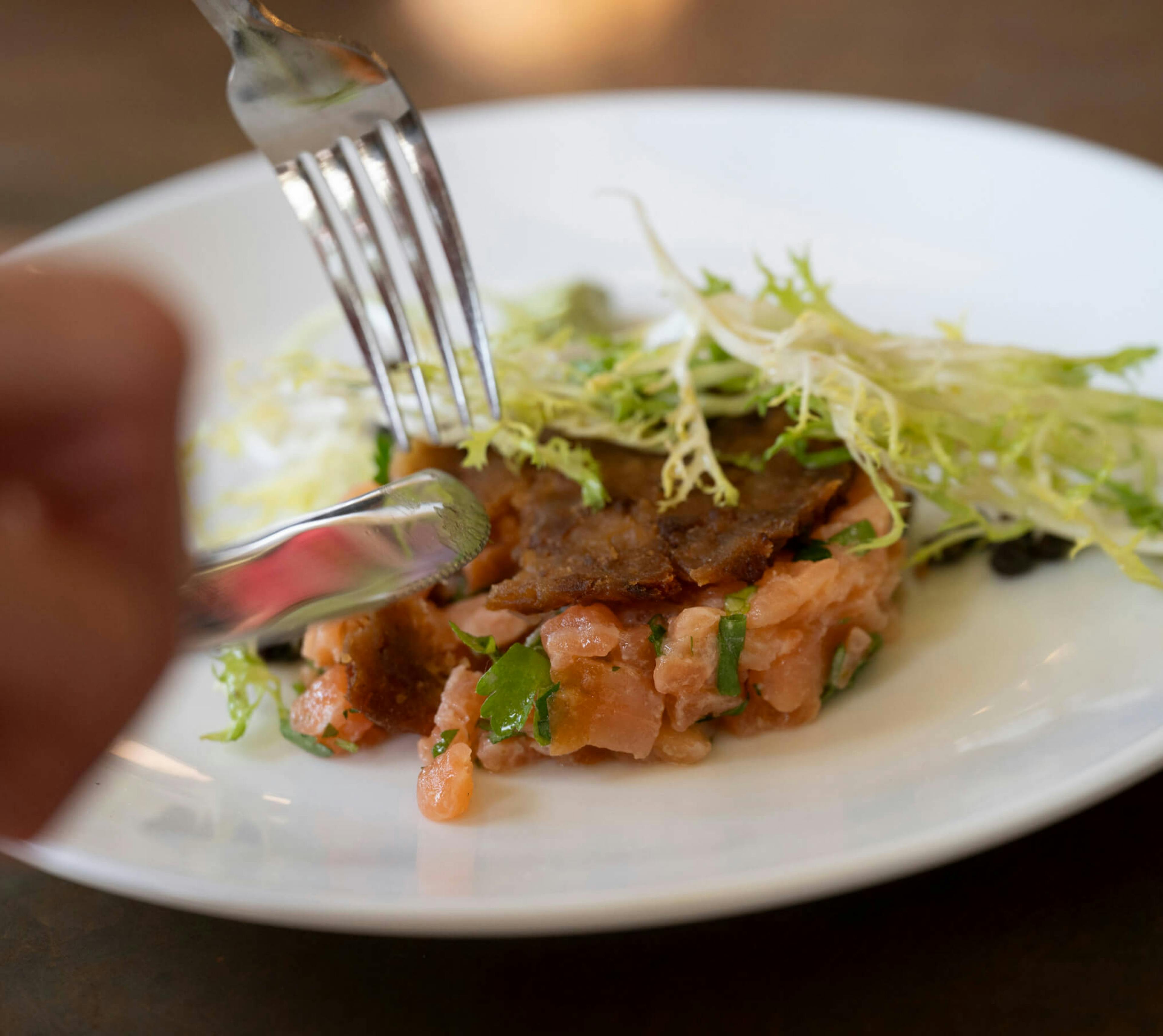 Salmon Salad - French Crust Bistro at Findlay Market