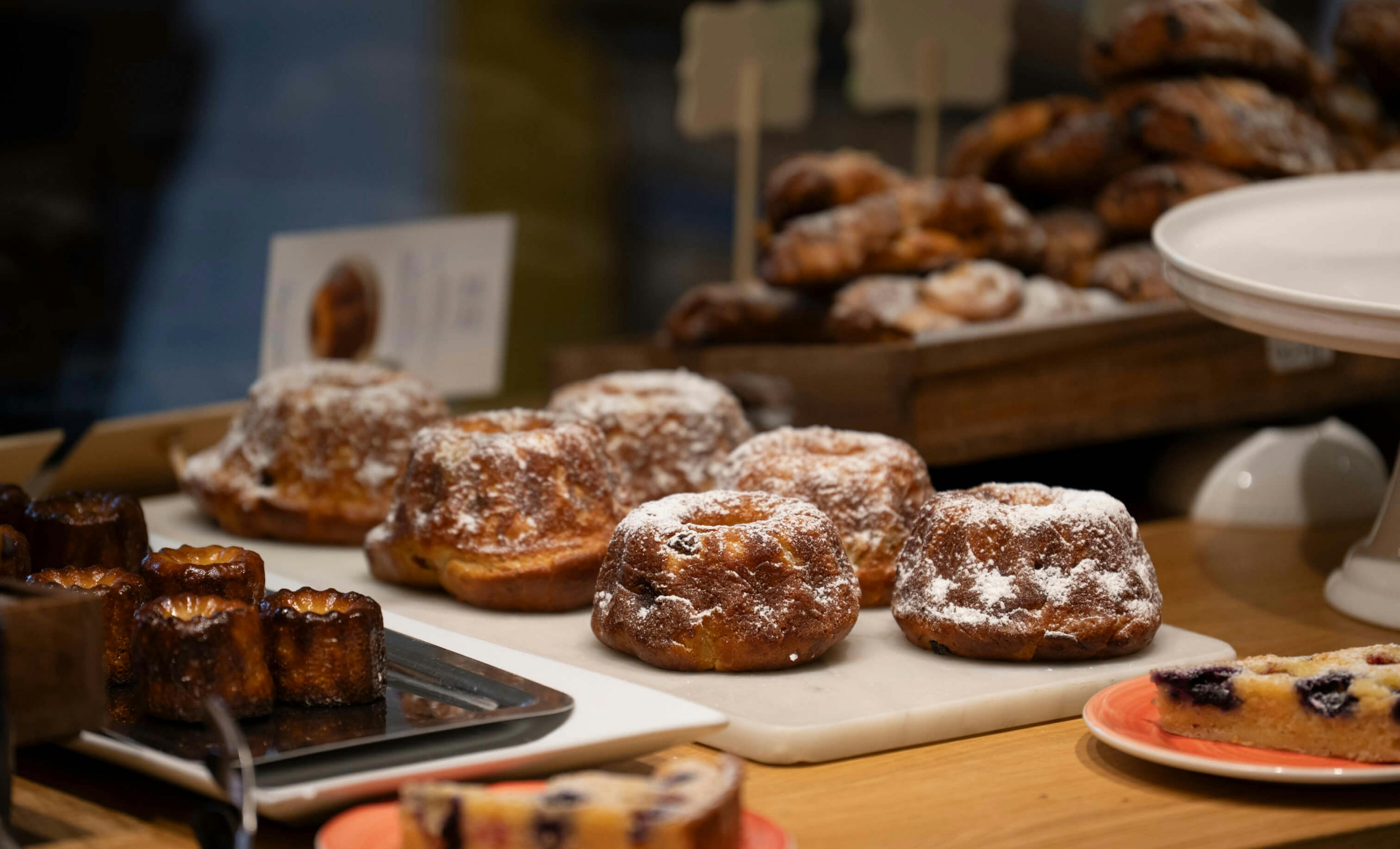 Pastries in Display Case