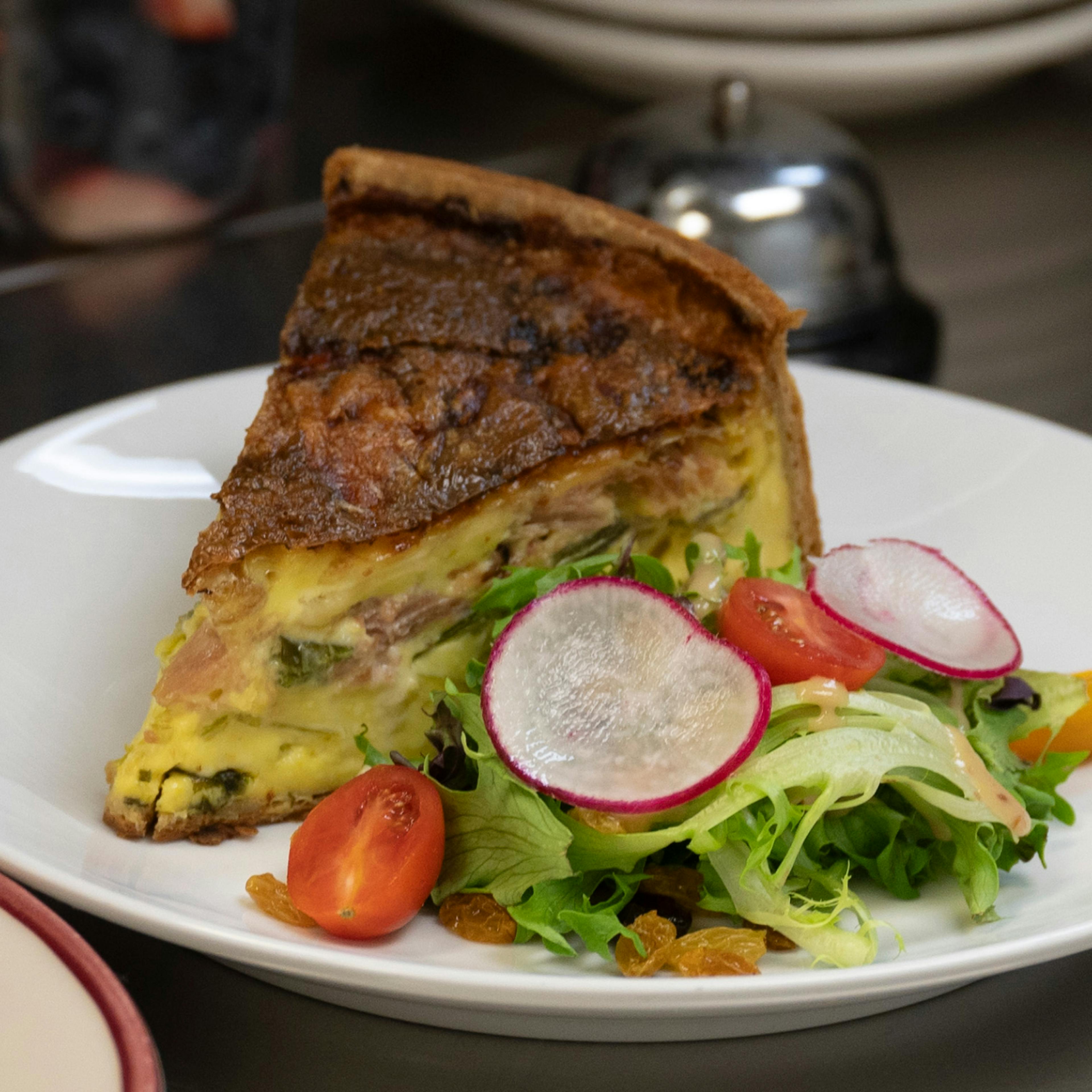 Quiche Lorraine with Green Salad