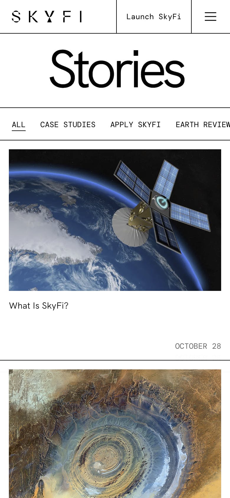 mobile screenshot of skyfi.com