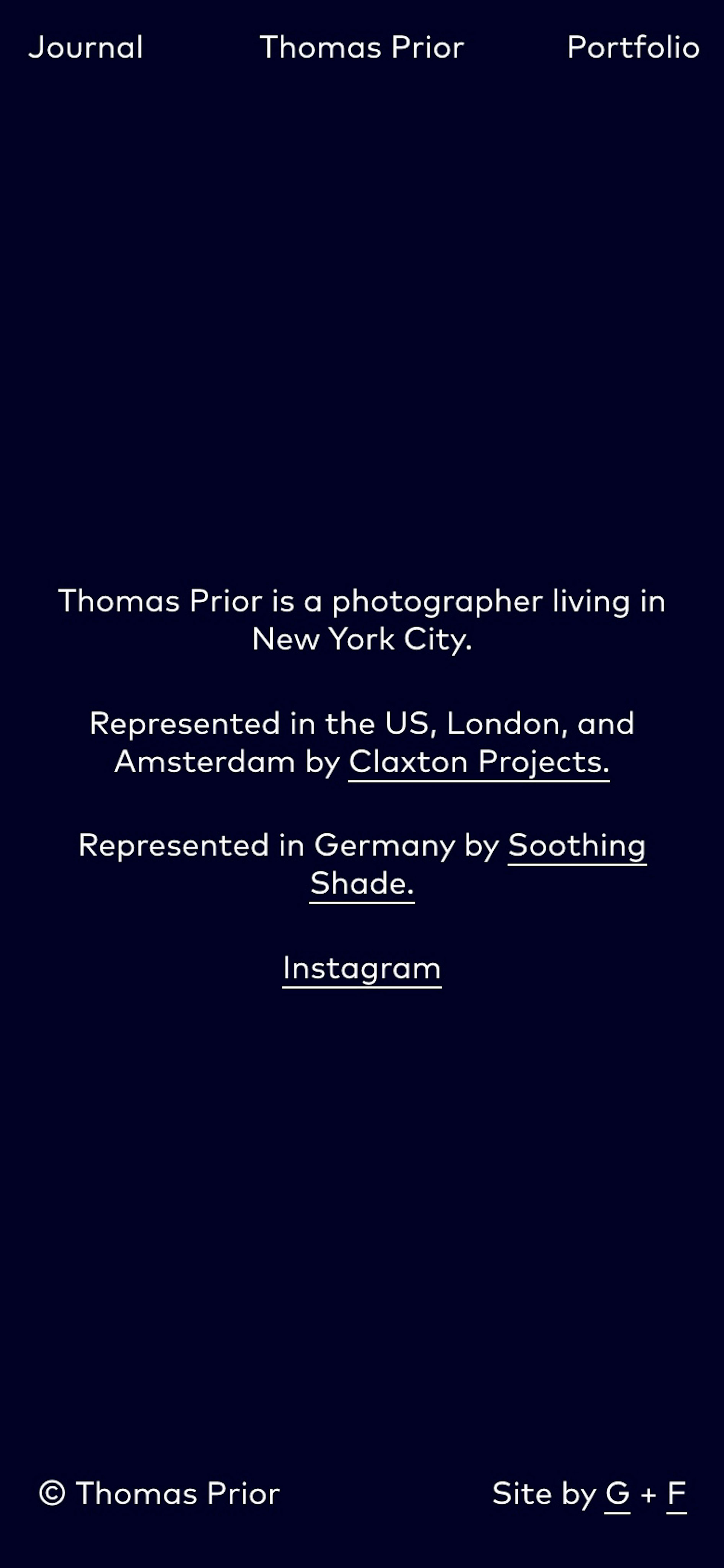 About section on mobile