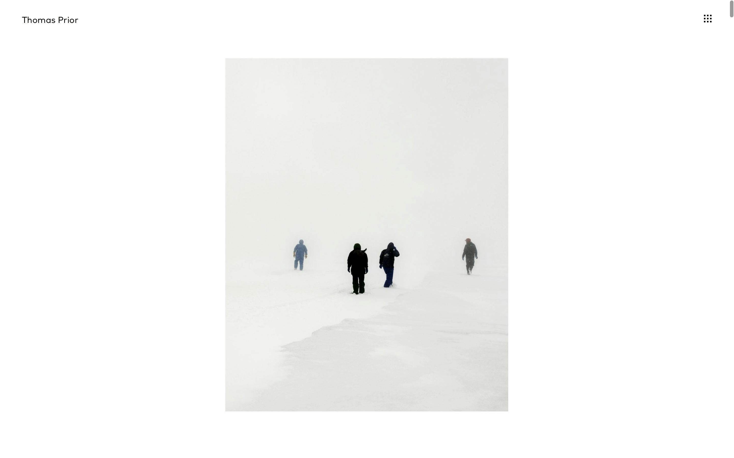 Portfolio section on desktop