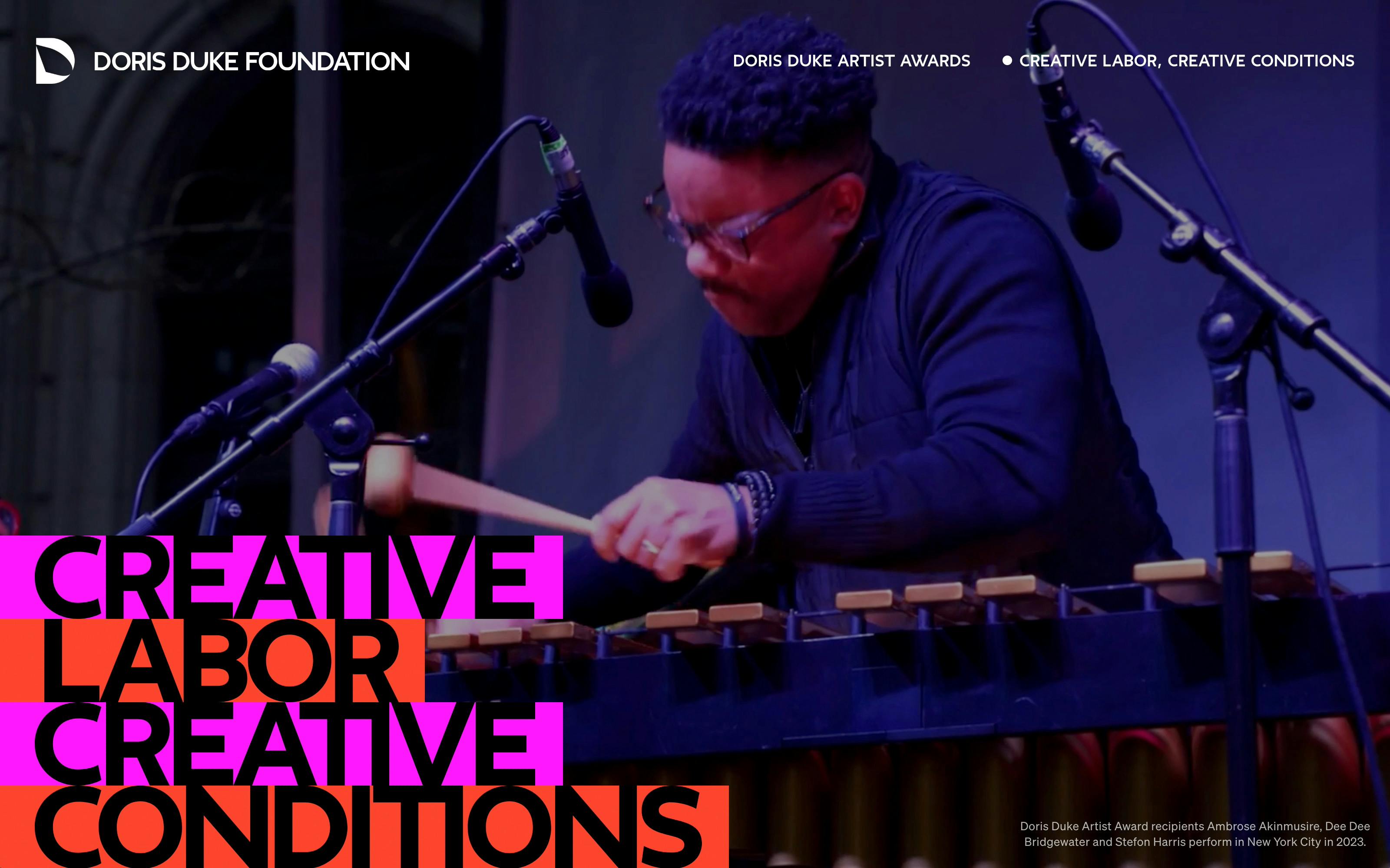 Video of different musicians performing on stage.