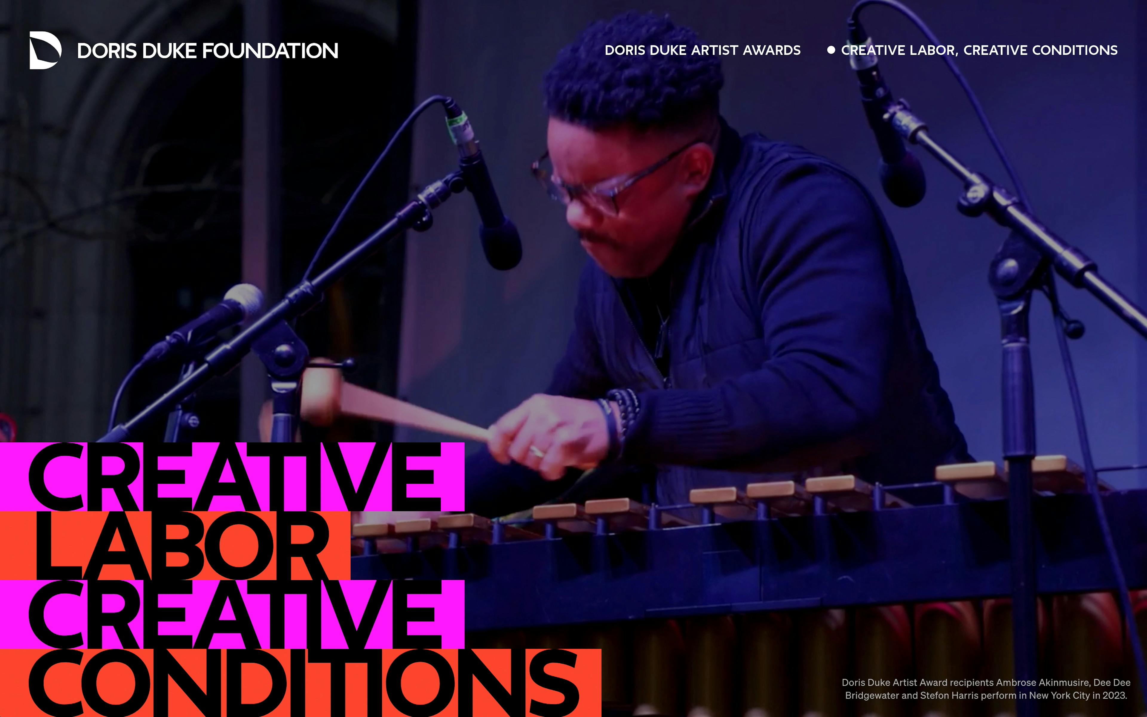 Video of different musicians performing on stage.