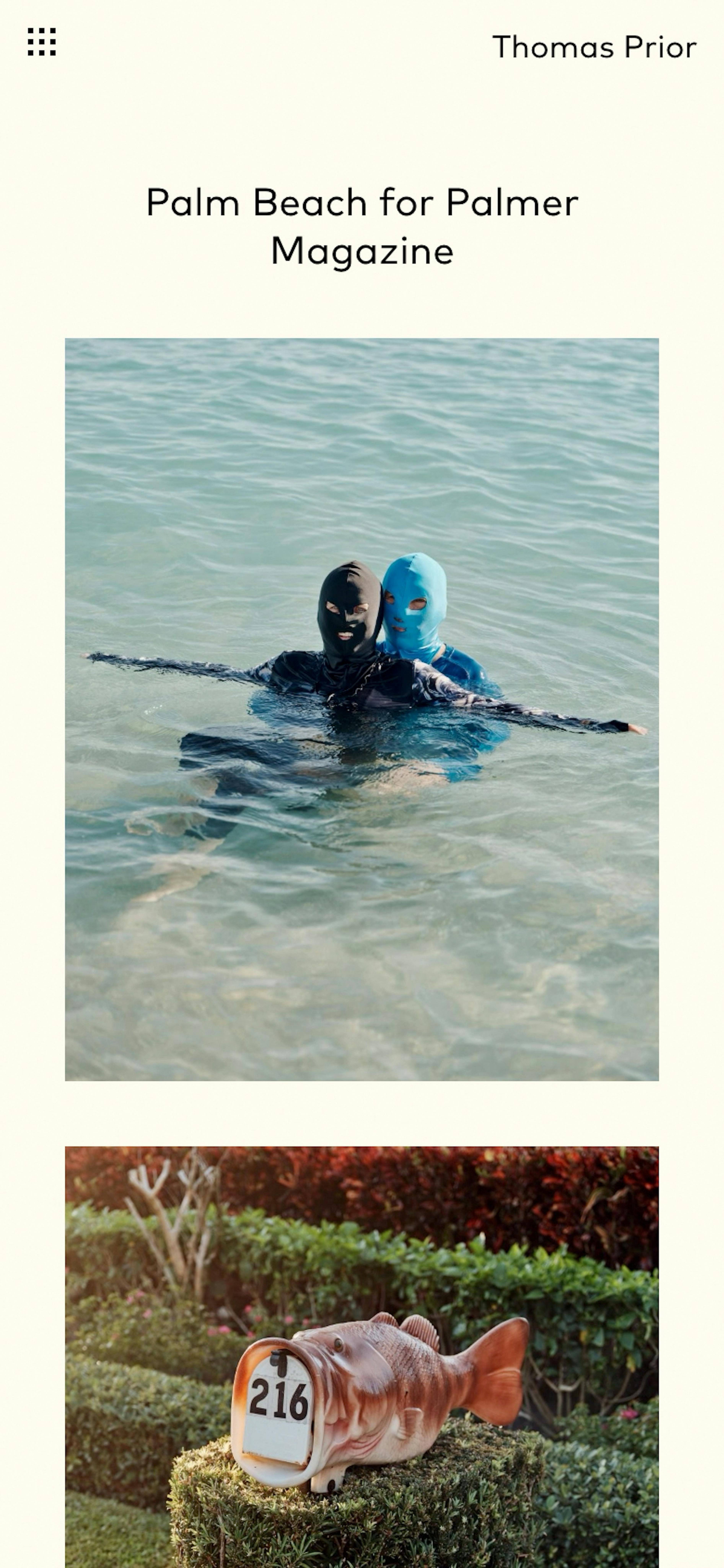 Journal section on mobile