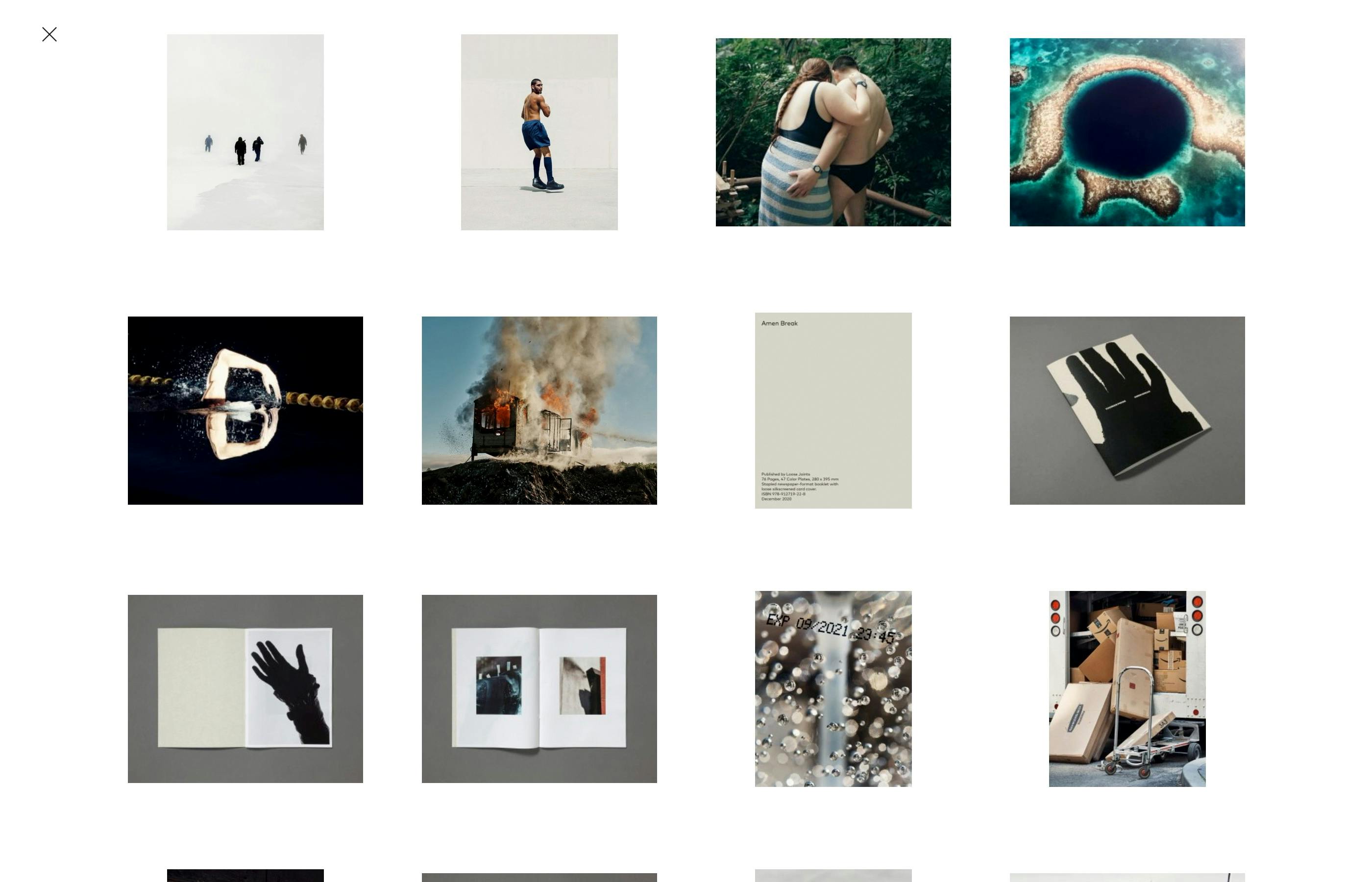 Index section on desktop