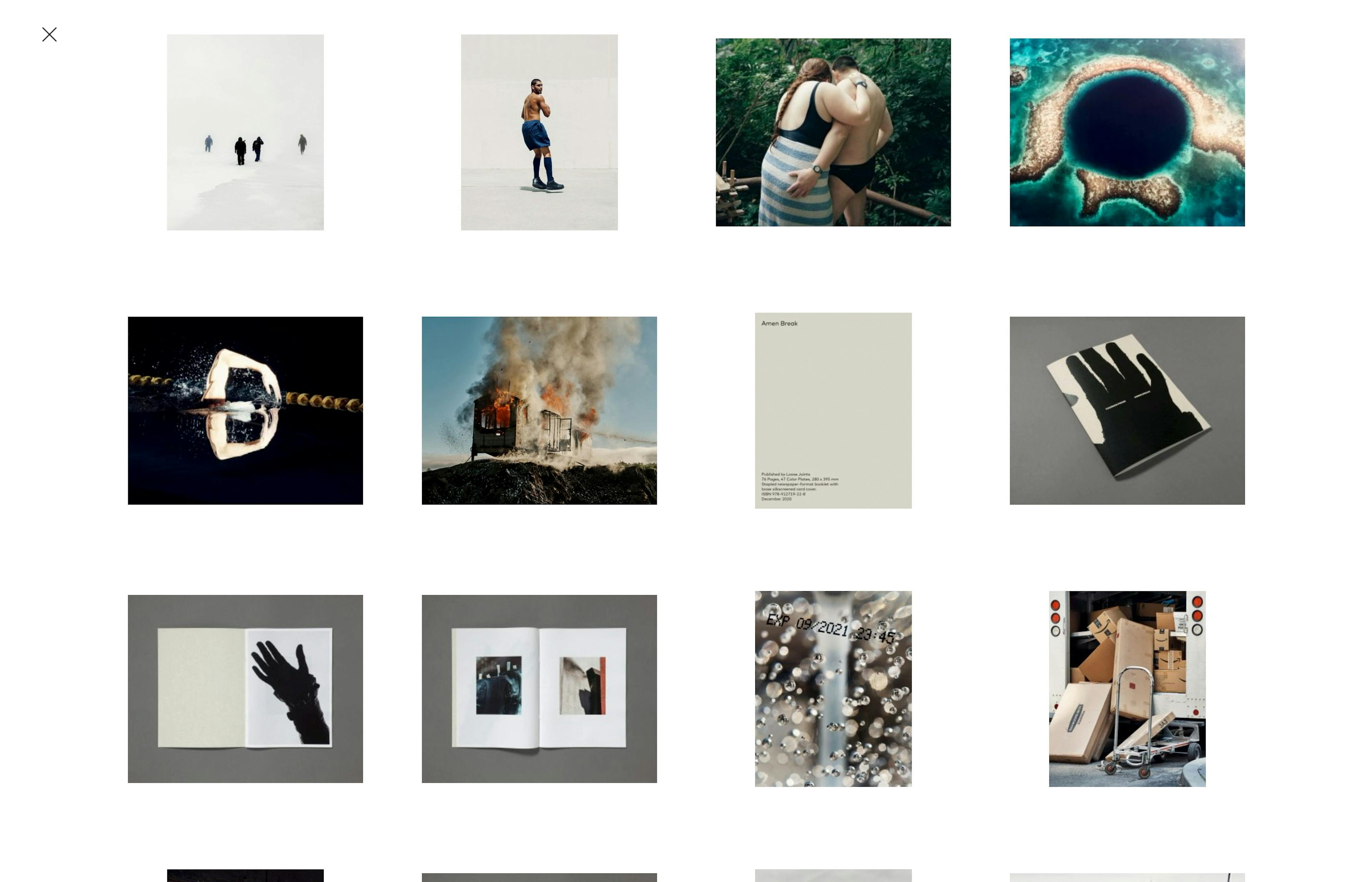 Index section on desktop