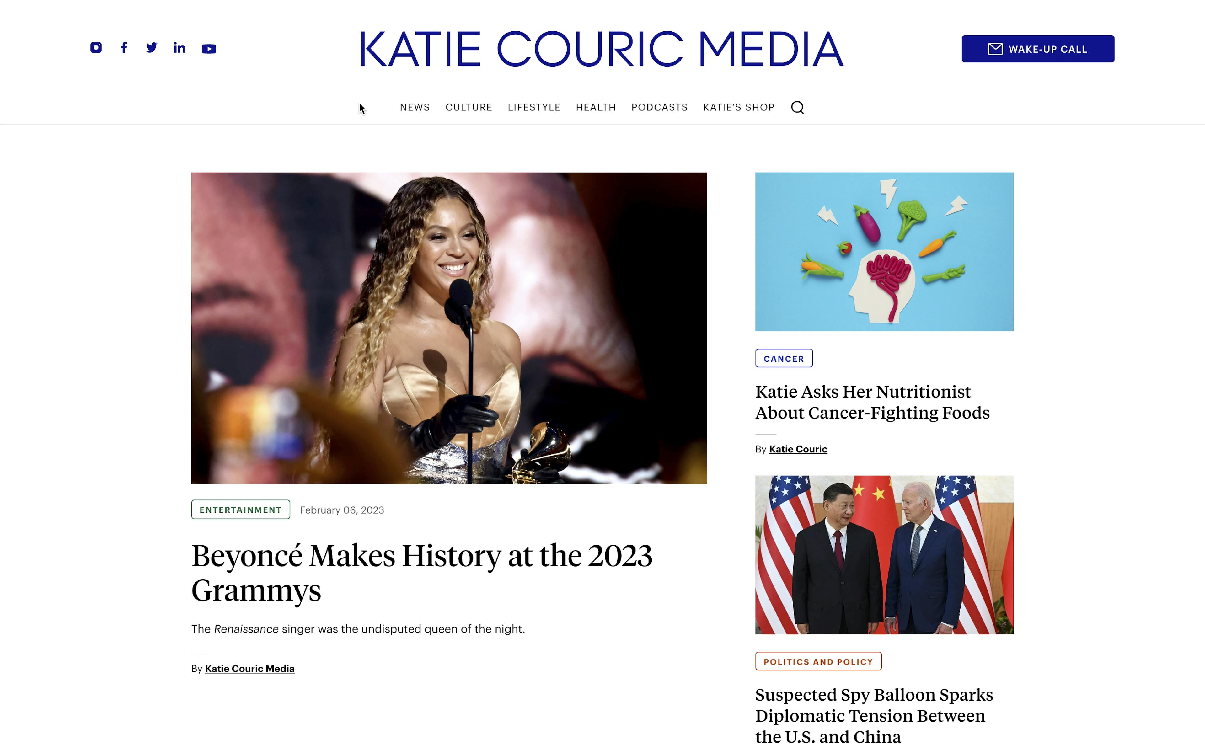 Screen recording of the site's homepage on desktop.