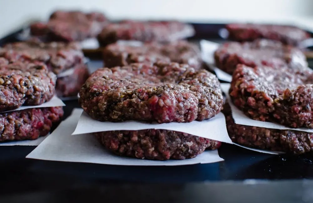 Hamburguesas de carne de res saludables
