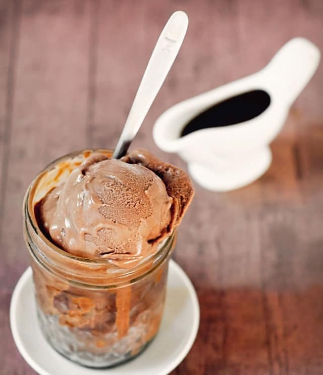 helado canela y chocolate