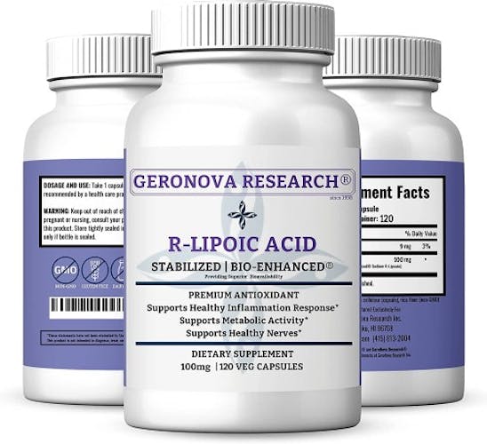 GeroNova Research Stabilized Bio-Enhanced R-Lipoic