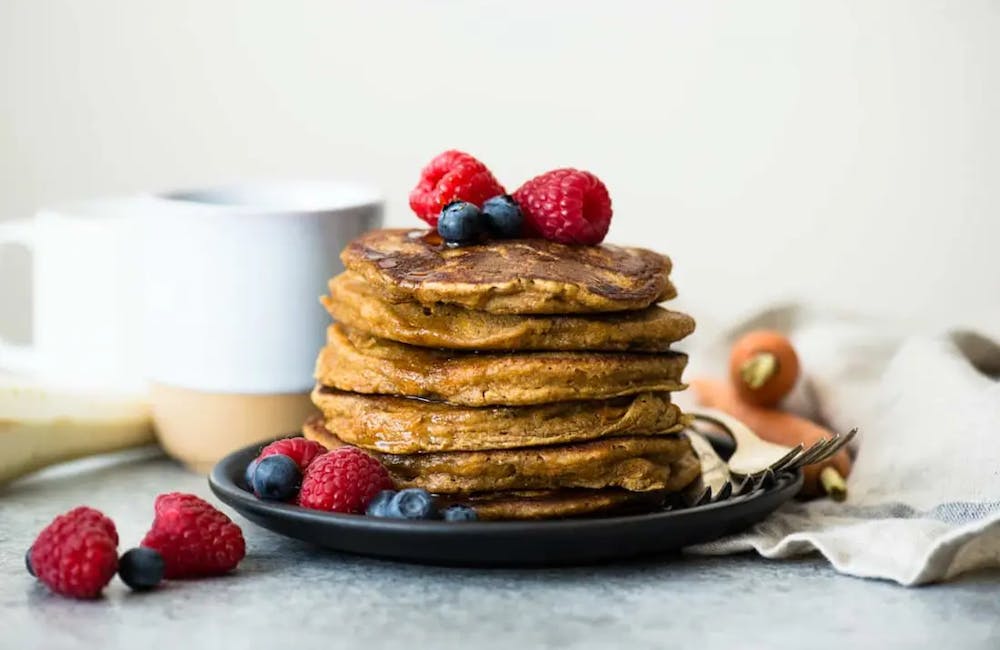 Panquecas de avena y zanahoria sin Gluten