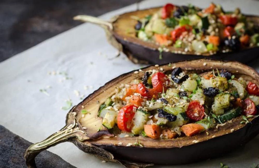 Receta Fácil de Berenjenas Rellenas con Vegetales