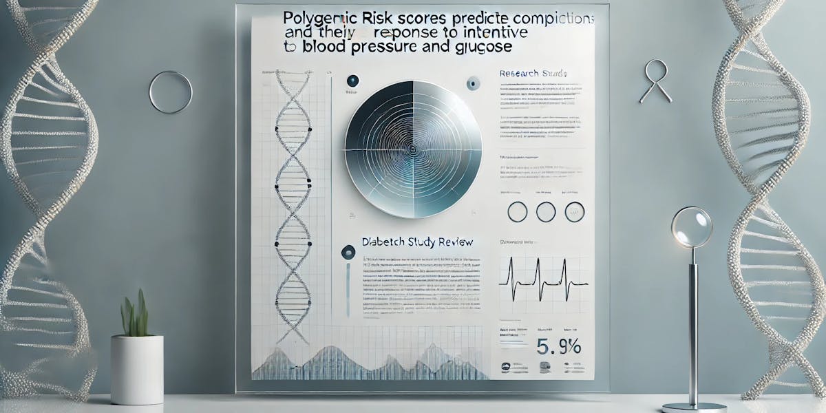 Polygenic risk scores predict diabetes complications and their response to intensive blood pressure and glucose control