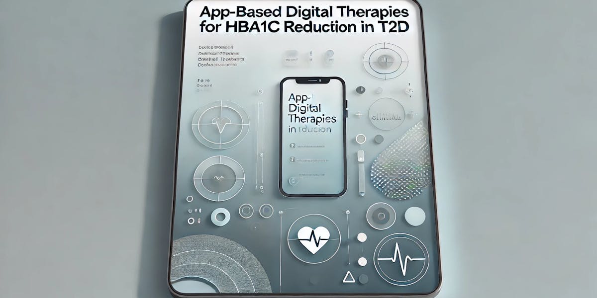 App-Based Digital Therapies for HbA1c Reduction in T2D