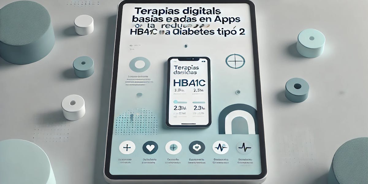Terapias digitales basadas en apps para reducir HbA1c en diabetes tipo 2