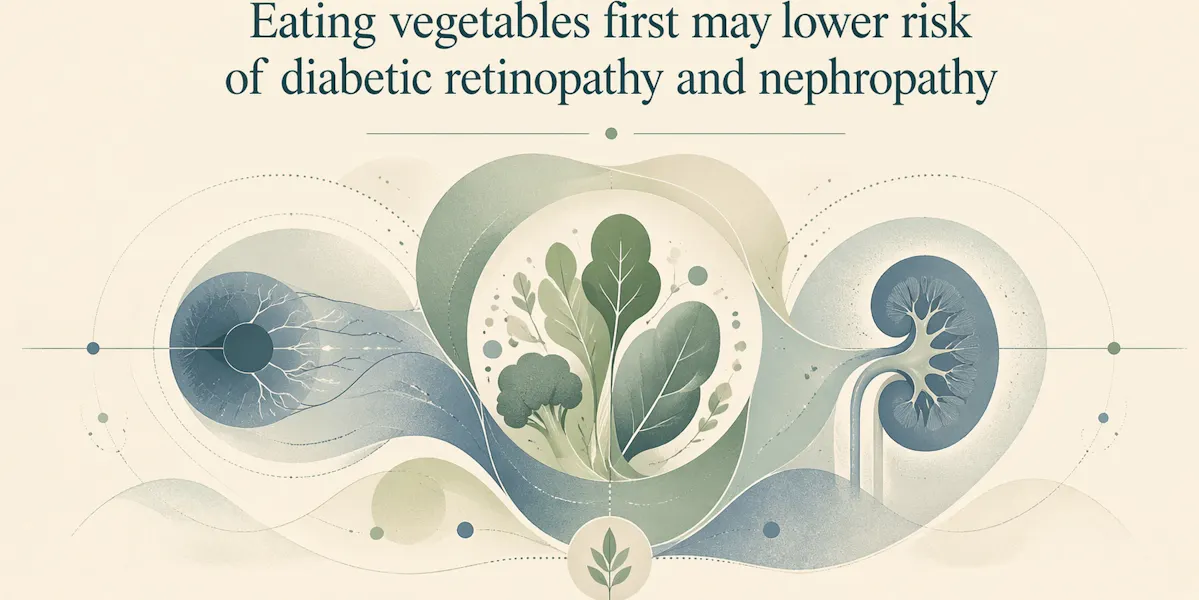 Eating vegetables first may lower risk of diabetic retinopathy and nephropathy