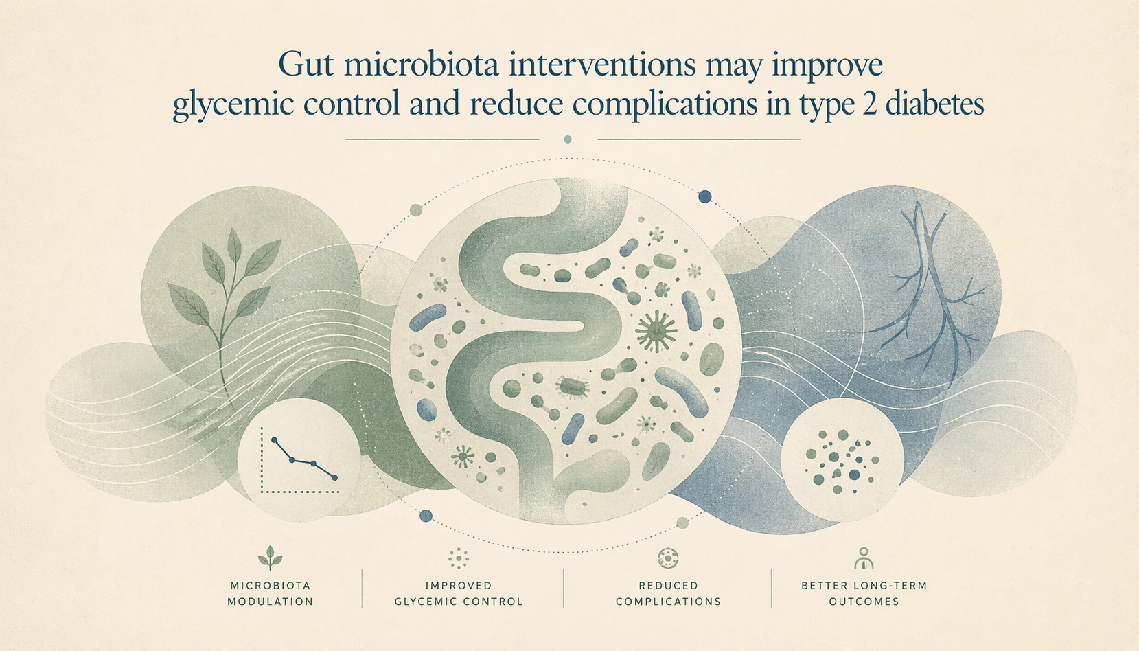 Gut microbiota interventions may improve glycemic control and reduce complications in type 2 diabetes