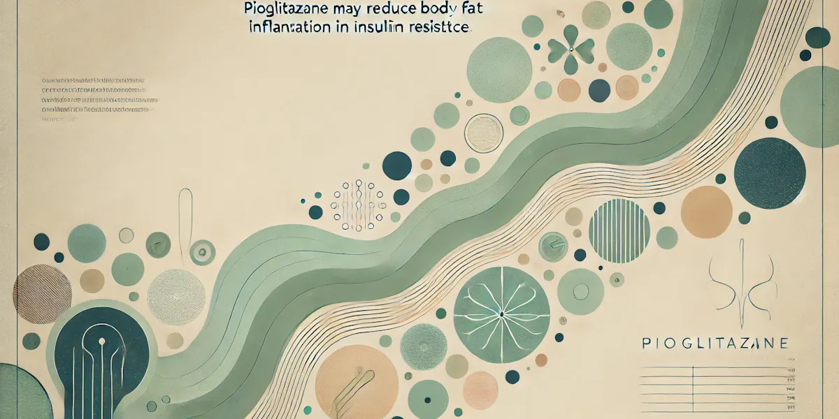 Pioglitazone may reduce body fat inflammation in insulin resistance