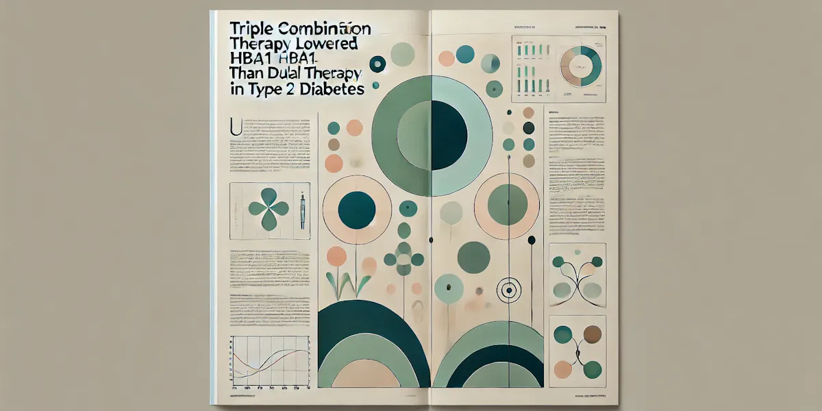 Triple combination therapy lowered HbA1c more than dual therapy in type 2 diabetes