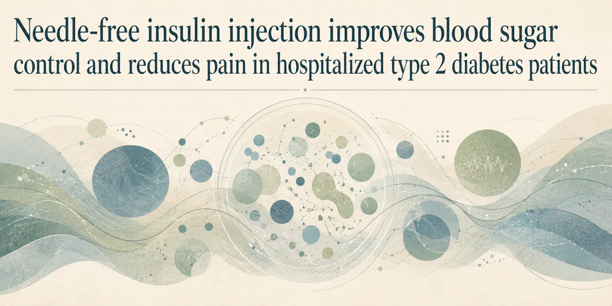 Needle-free insulin injection improves blood sugar control and reduces pain in hospitalized type 2 diabetes patients