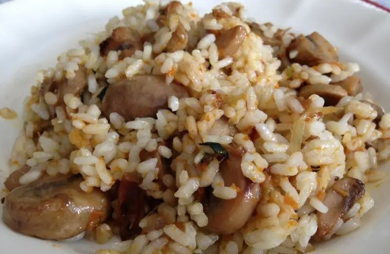 Arroz integral Rápido con Champiñones
