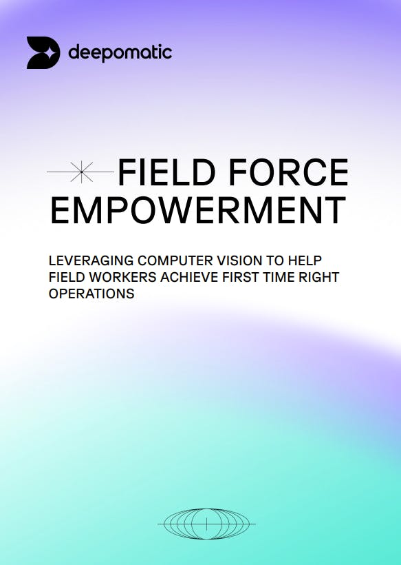 Cubierta de papel blanco Field Force Empowerment con el logotipo de deepomatic