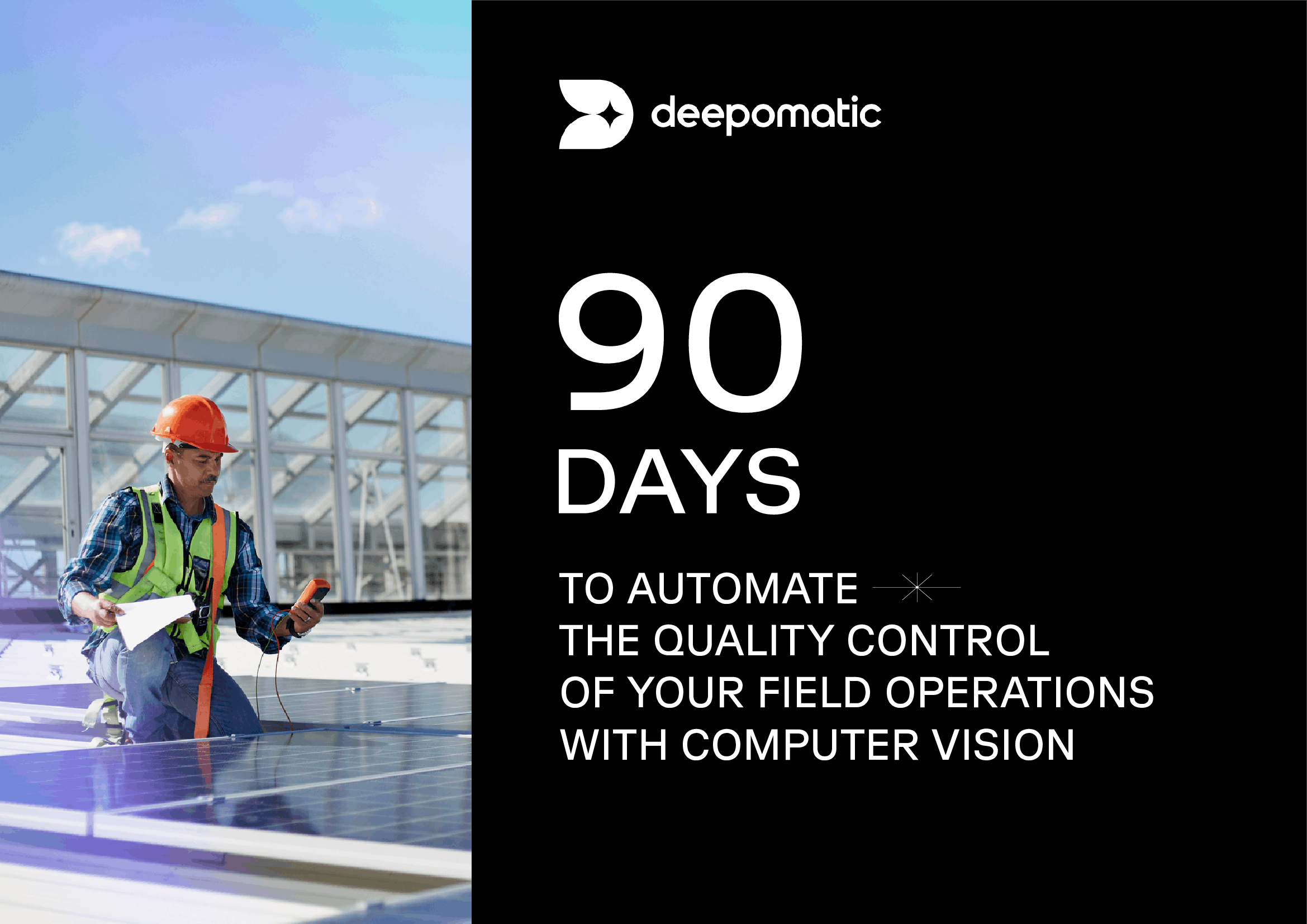 90 Tage für die Automatisierung der Qualitätskontrolle mit Hilfe von Computer Vision, Umschlag des Leitfadens