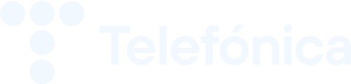 Telefónica Logo en blanc