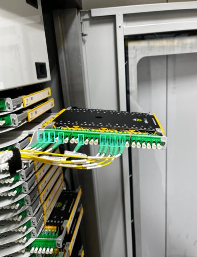 Fiber optic cassette in central office
